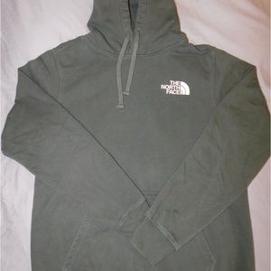 the north face men’s green sweatshirt size medium